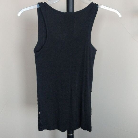 Romeo and Juliet Couture Black Sequin Tank Top - Picture 4 of 11